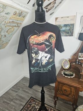 Black Death Note Graphic T-Shirt - Anime Print